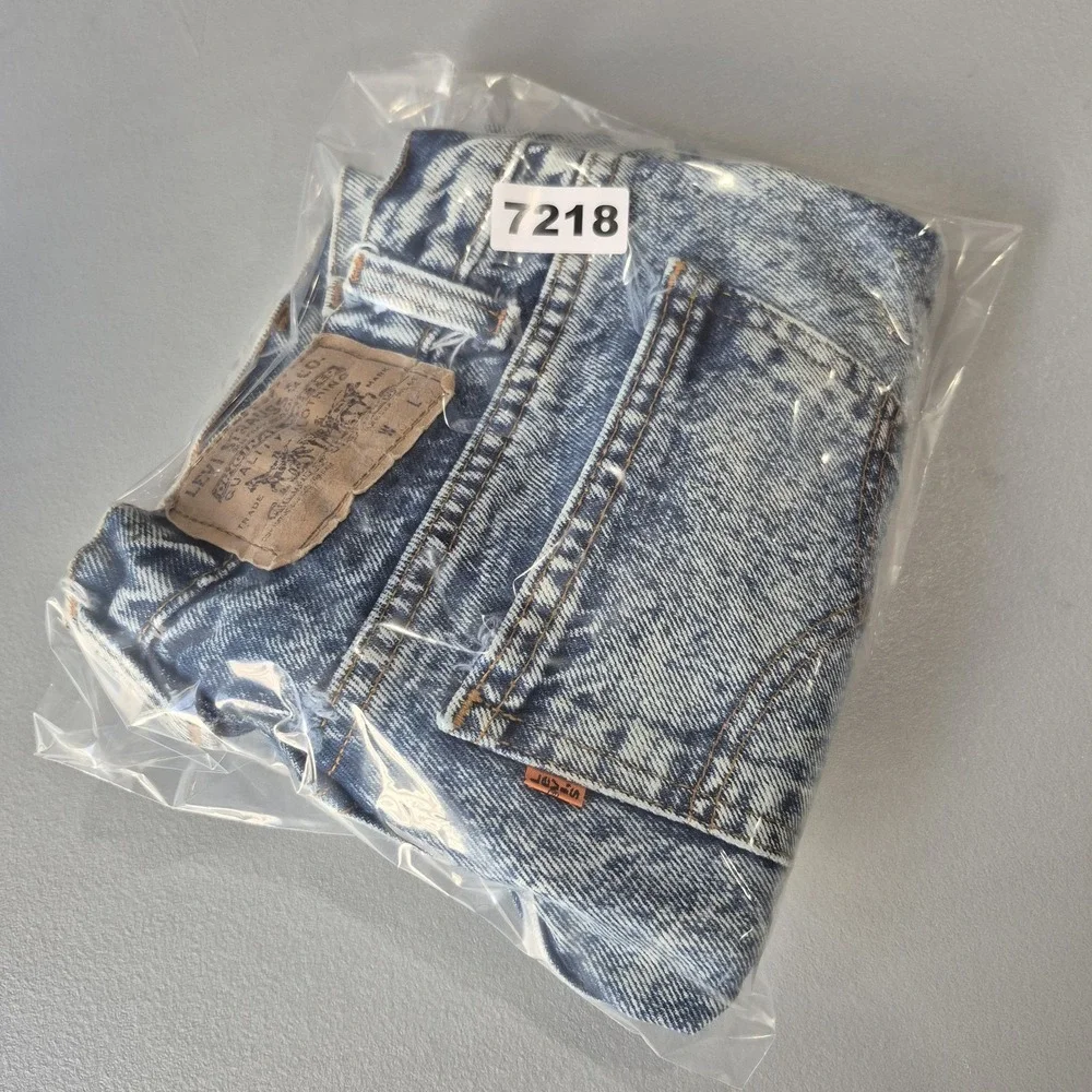 Vintage Levis Jean Shorts Mens 30 31 Waist Orange Tab 80s‎ Jorts Step Hem Cutoff